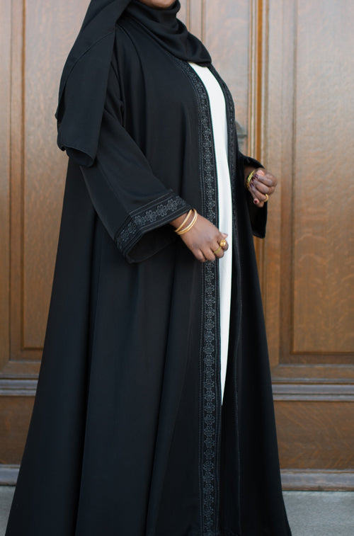 Floral Lace Abaya
