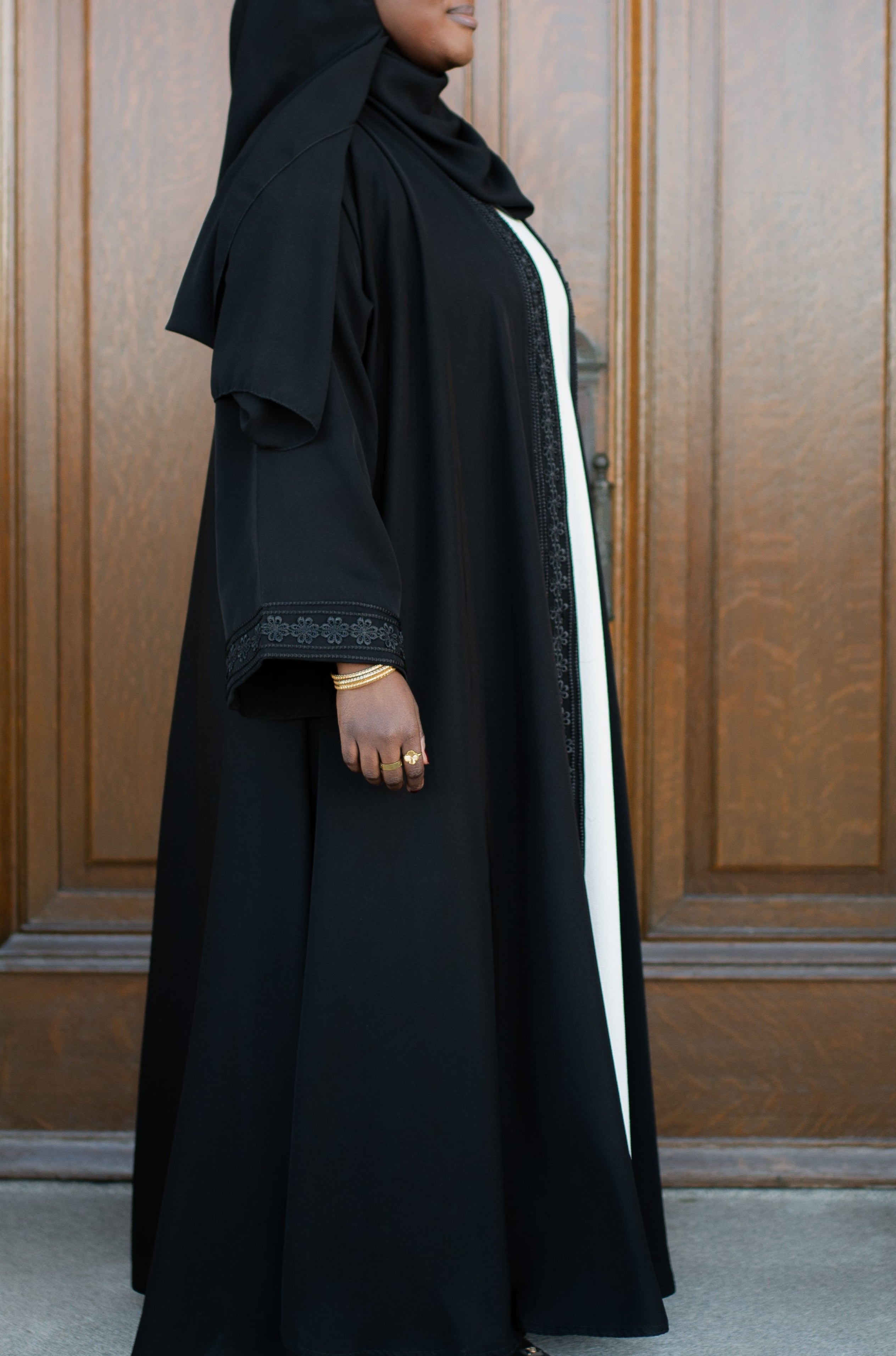 Floral Lace Abaya
